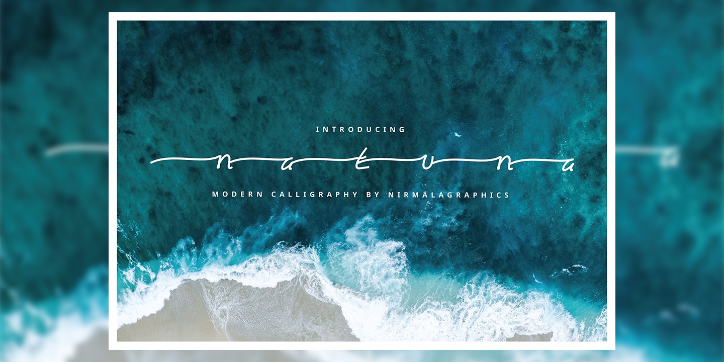 Пример шрифта Natuna #1